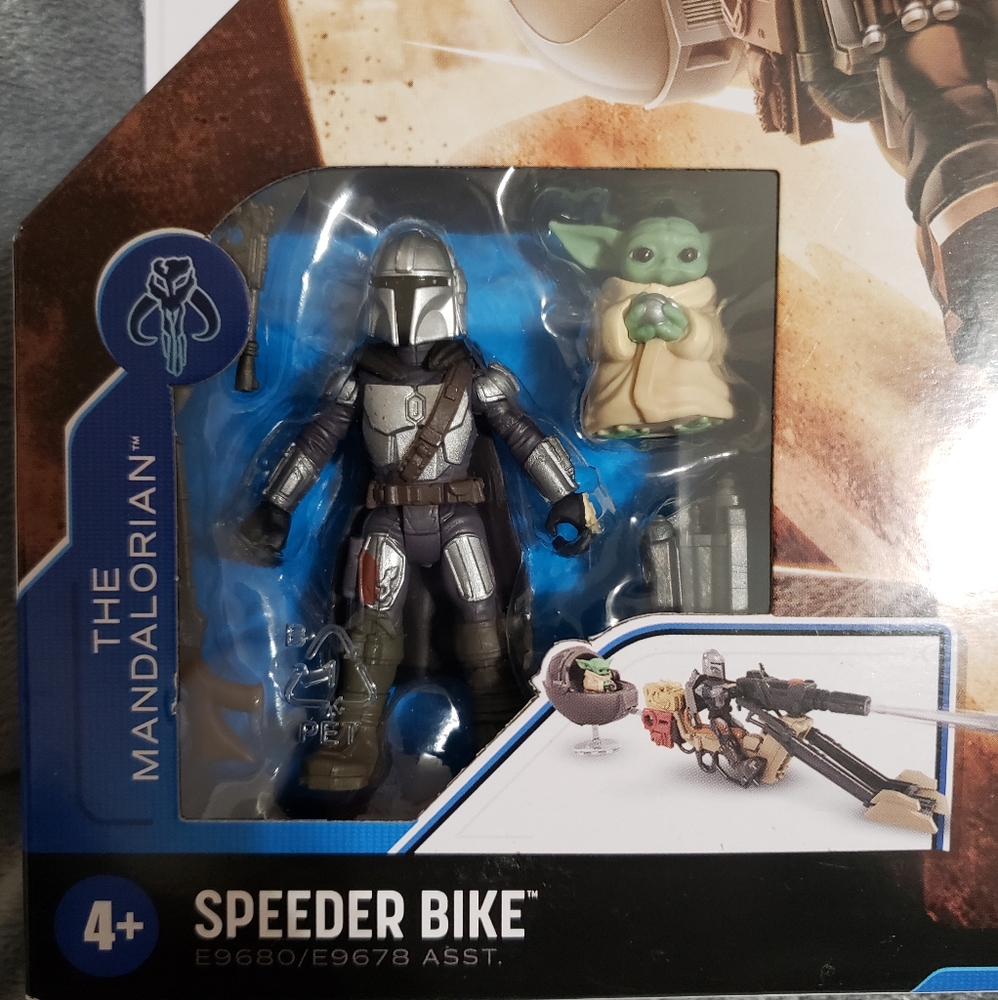 Star Wars Mandalorian mini baby yoda Speeder Bike
